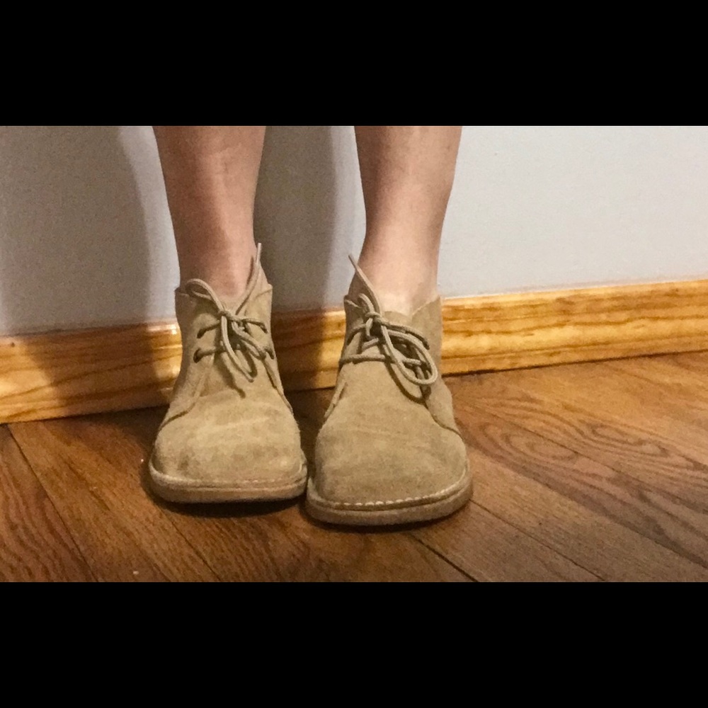 Suede ankle boots size 37